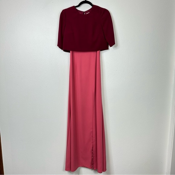 Jill Stuart BHLDN Lucille maxi dress color block wedding guest holiday spring